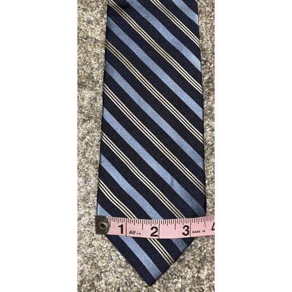 Brooks Brothers stain resistant Mens Striped Silk Tie Formal Business Necktie - Picture 2 of 4